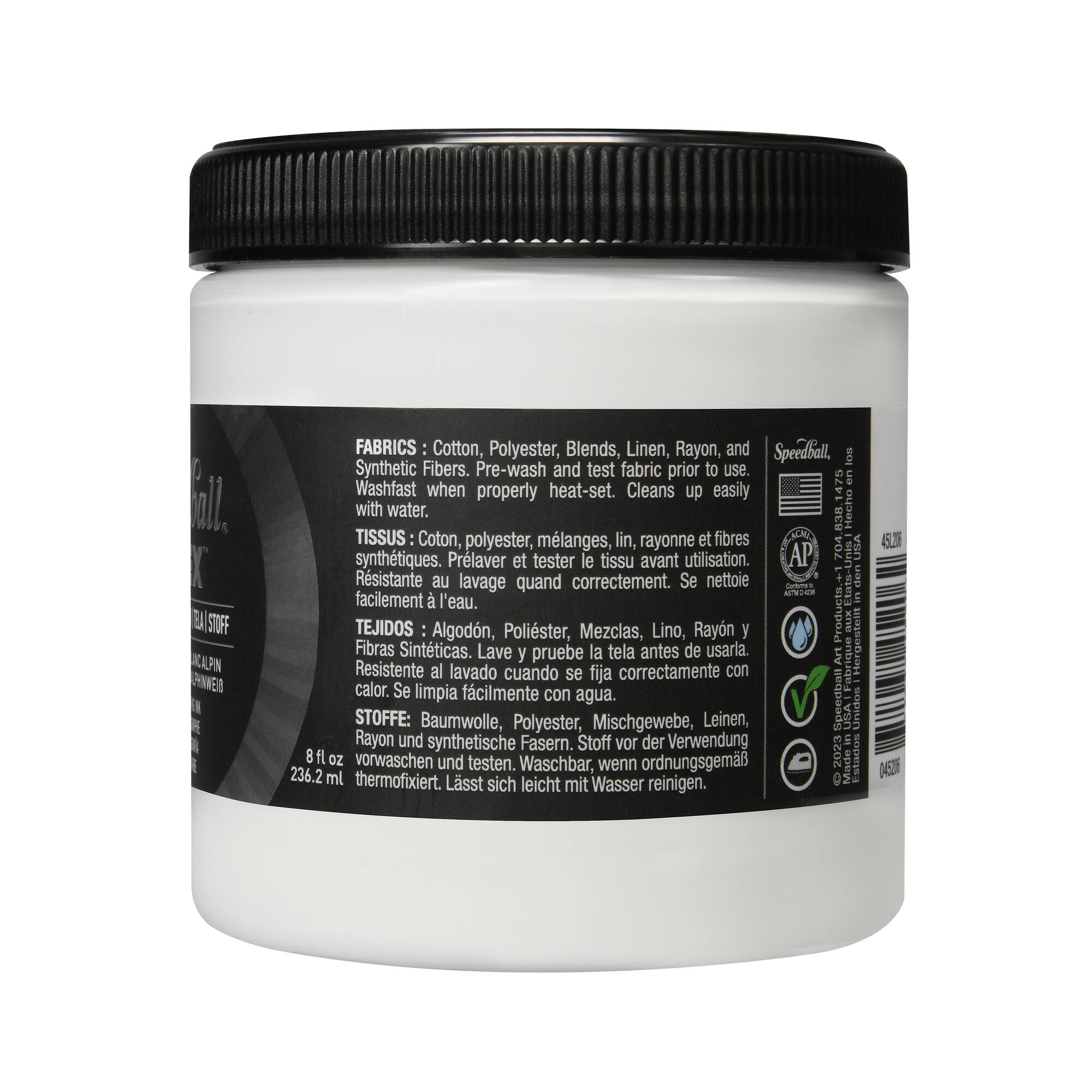 6 Pack: Speedball® Flex™ 8oz. Alpine White Fabric Screen Printing Ink
